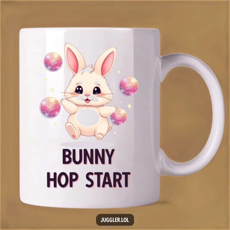 Funny Juggling Bunny Mug - A Hilarious Gift for Circus Lovers & Playful Souls!