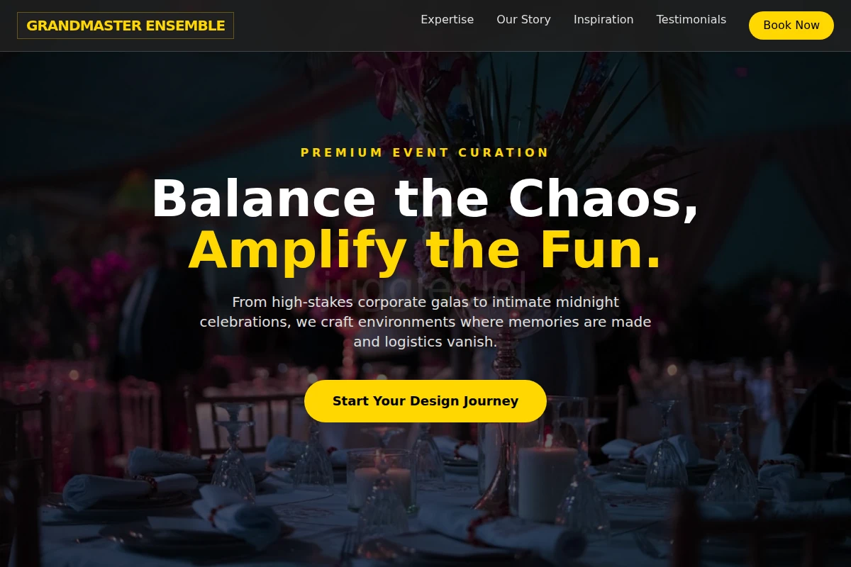 Booking Event Planning