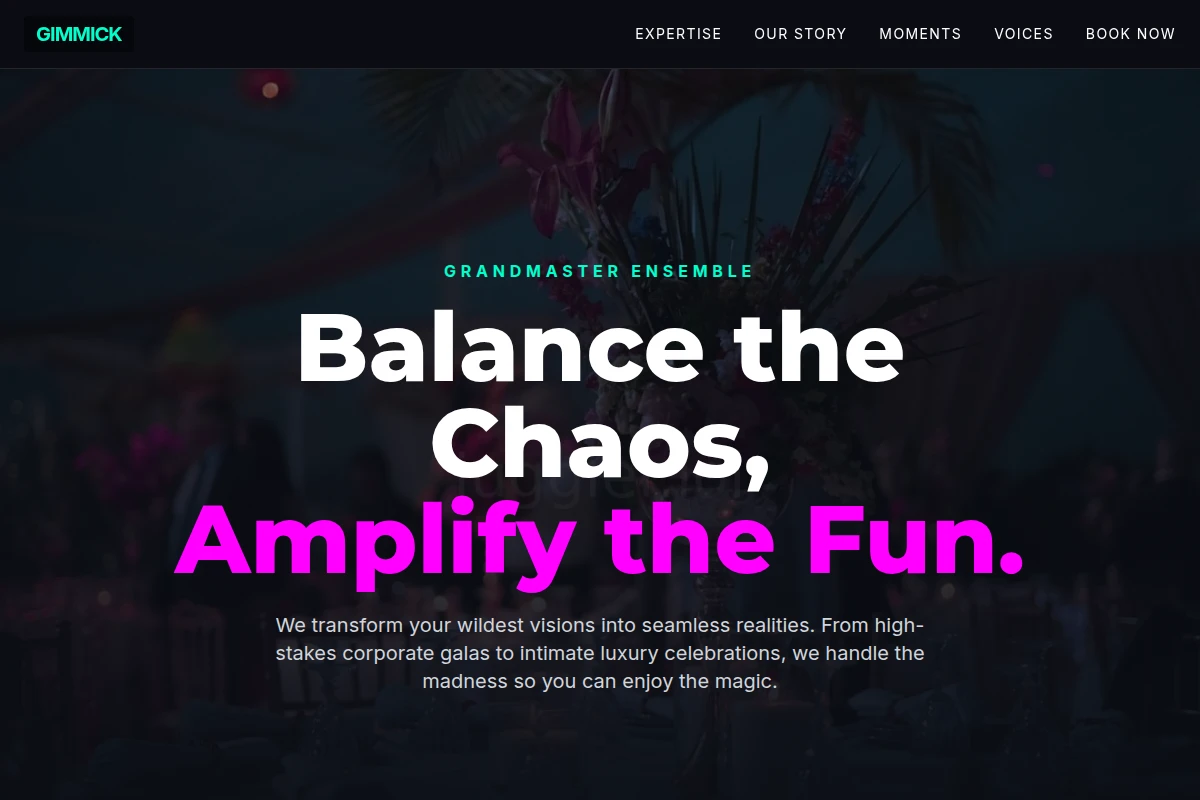 Gimmick Event Planning