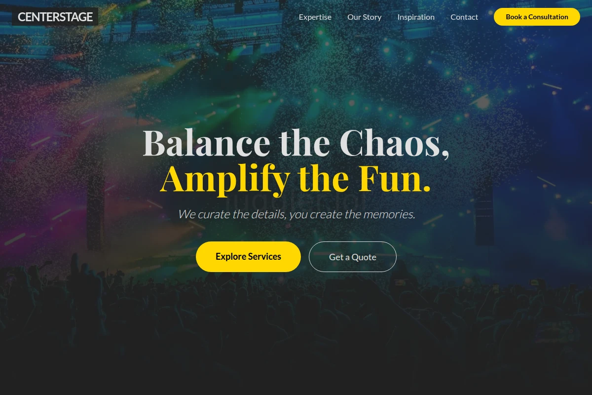 CenterStage Event Planning