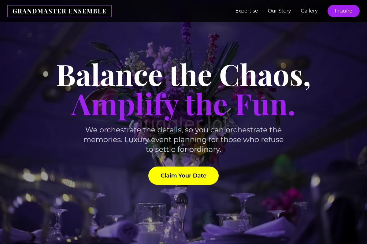 Showreel Event Planning
