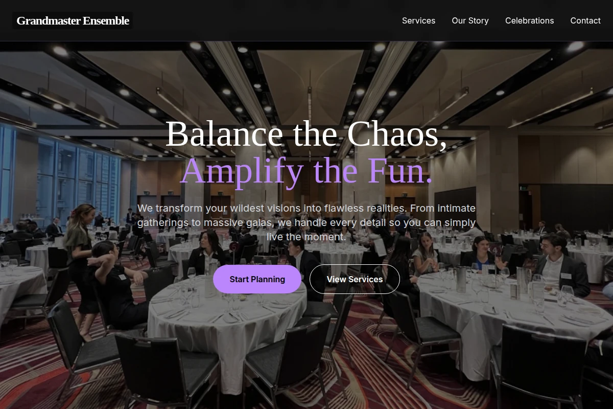 Showreel Party Planner