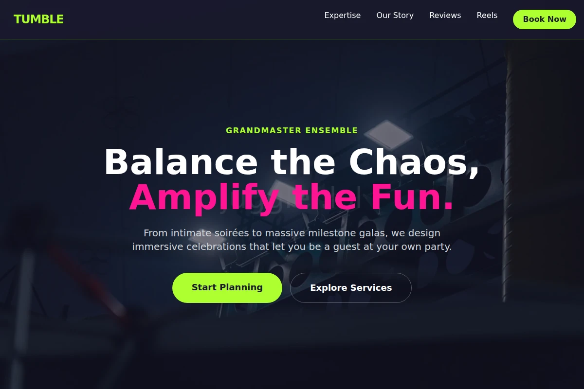 Tumble Party Planner