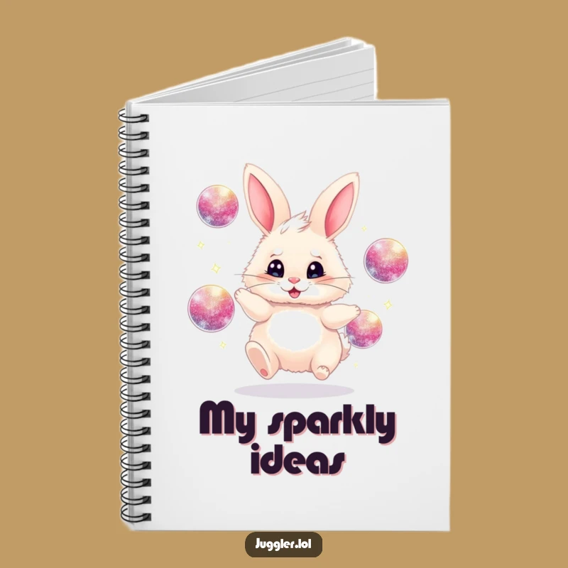 Funny Juggling Bunny Notebook - Hilarious Gift for Performers & Fun Lovers!
